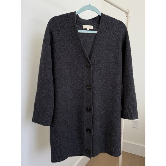 SEZANE QUITTERIE DRESS Size XS Charcoal Grey - Picture 2 of 9